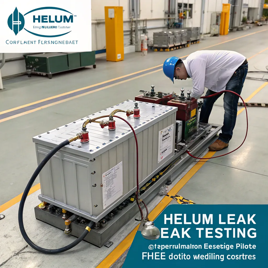Helium leak test