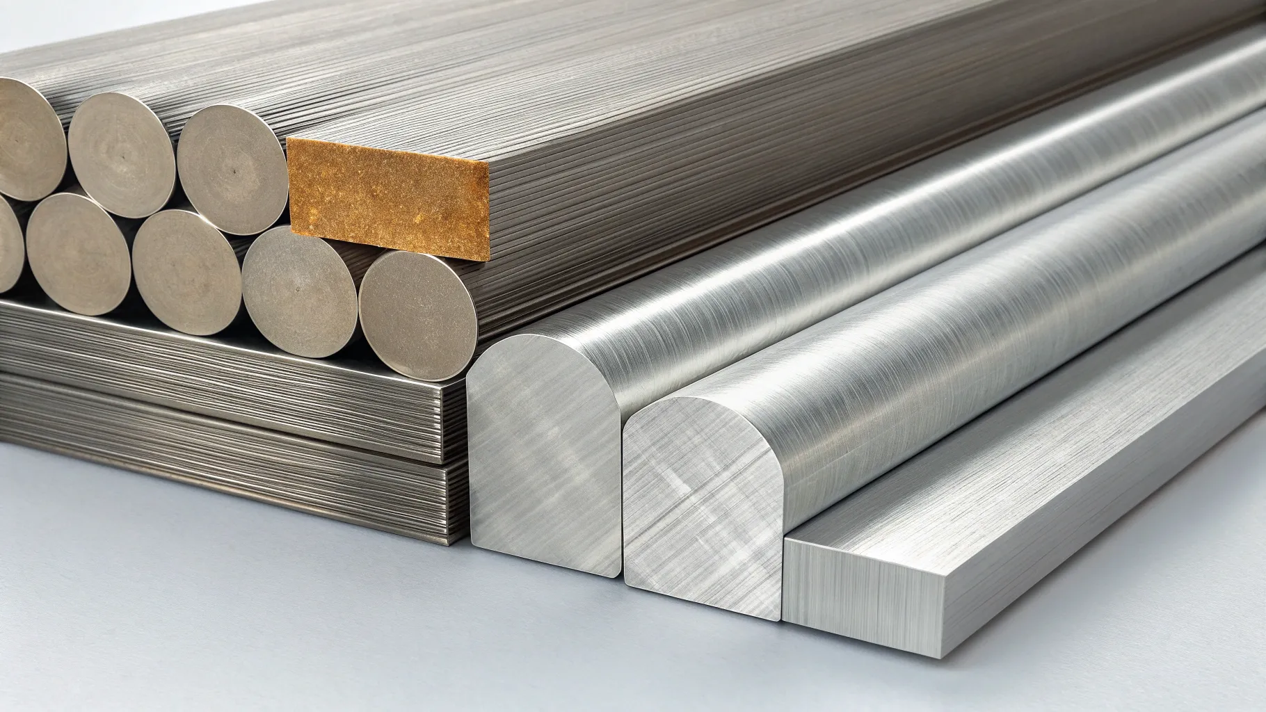 Material surface texture: aluminum and steel