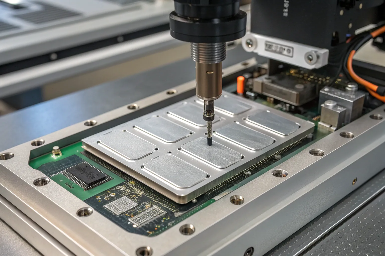 Thermal interface surface for cooling plate