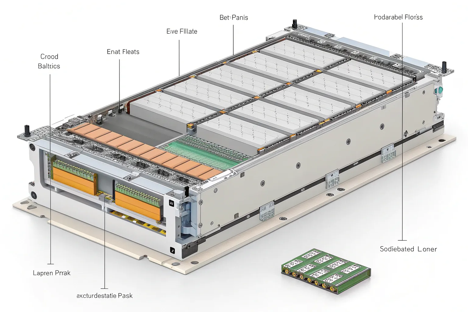Battery module structure and stack-up