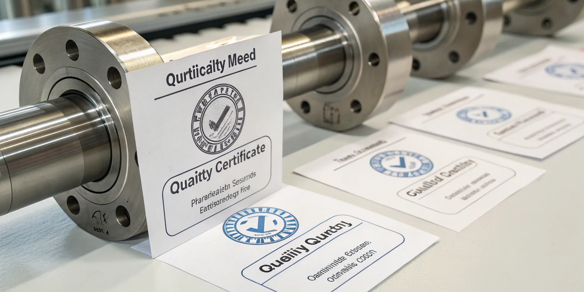 Material certificate placeholder