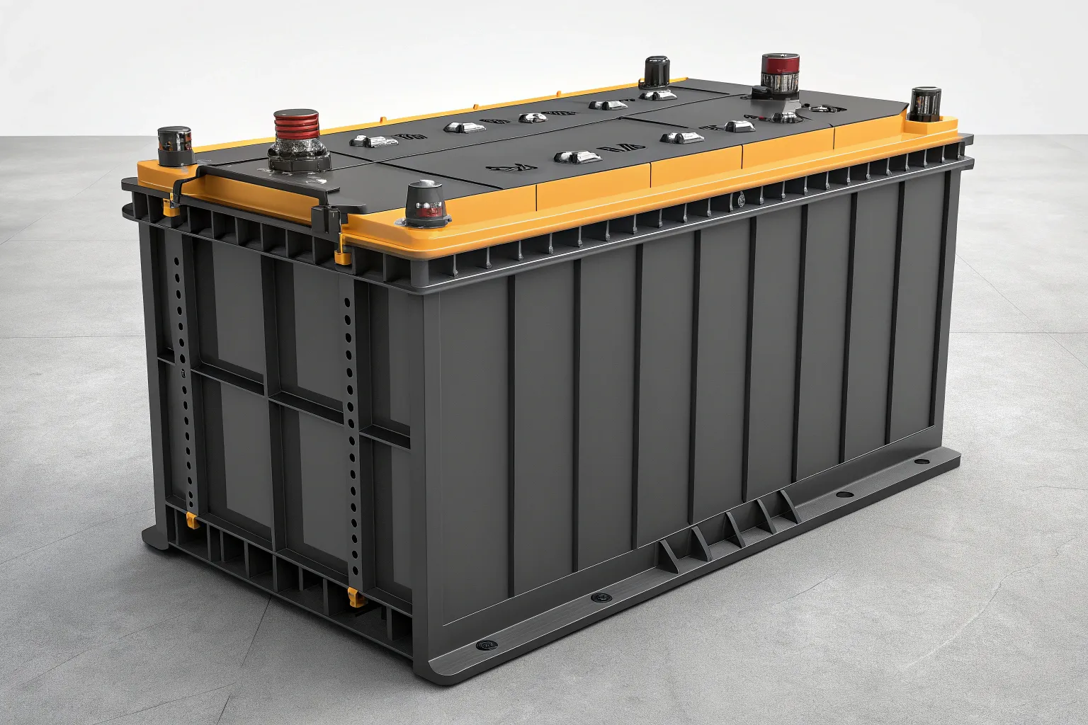 Off-highway equipment battery module example