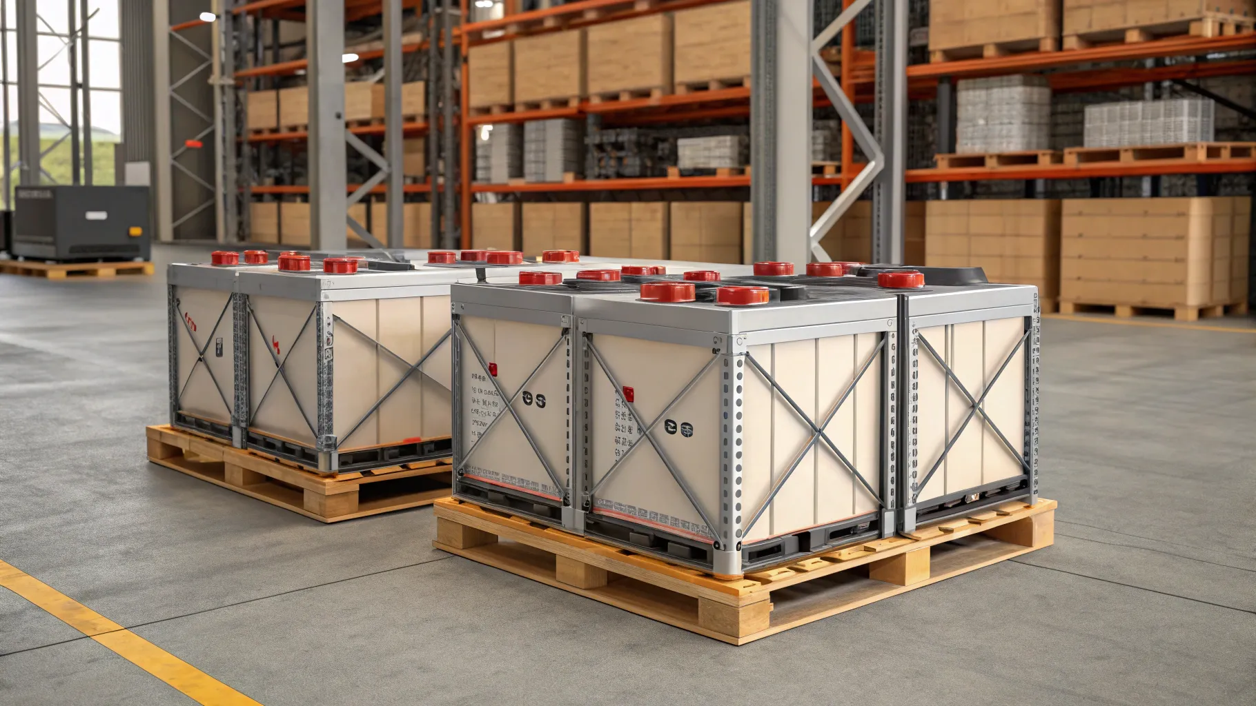 Battery transport packaging placeholder