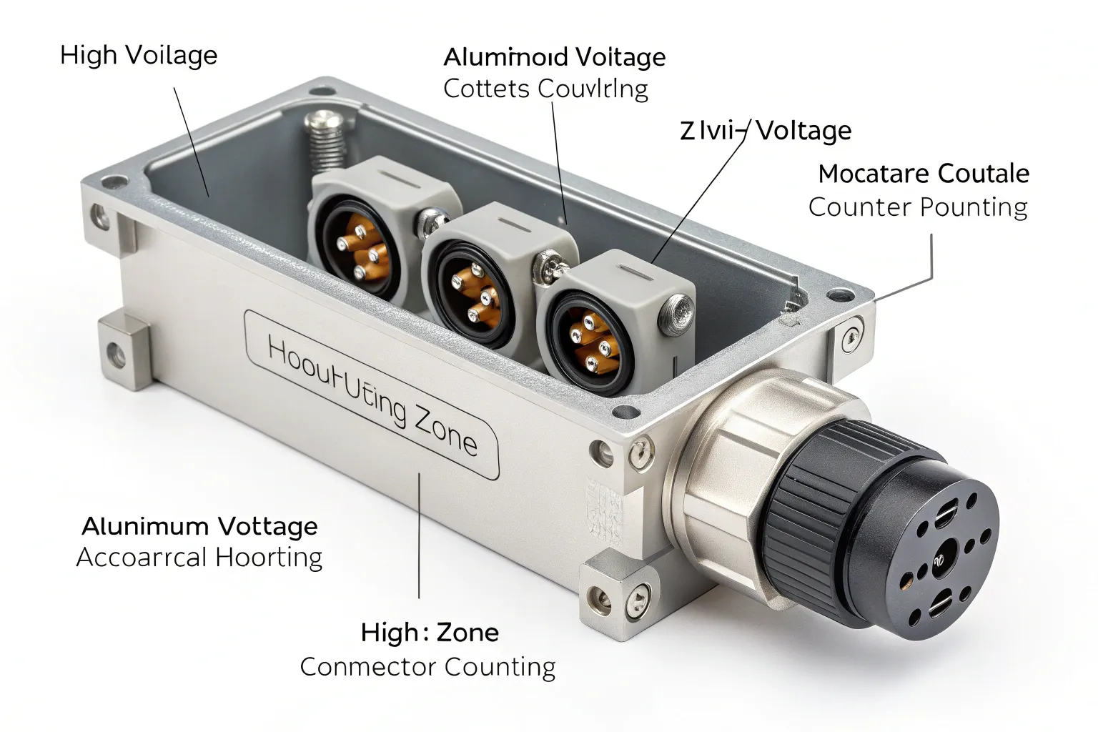 Connector cutouts and mounts