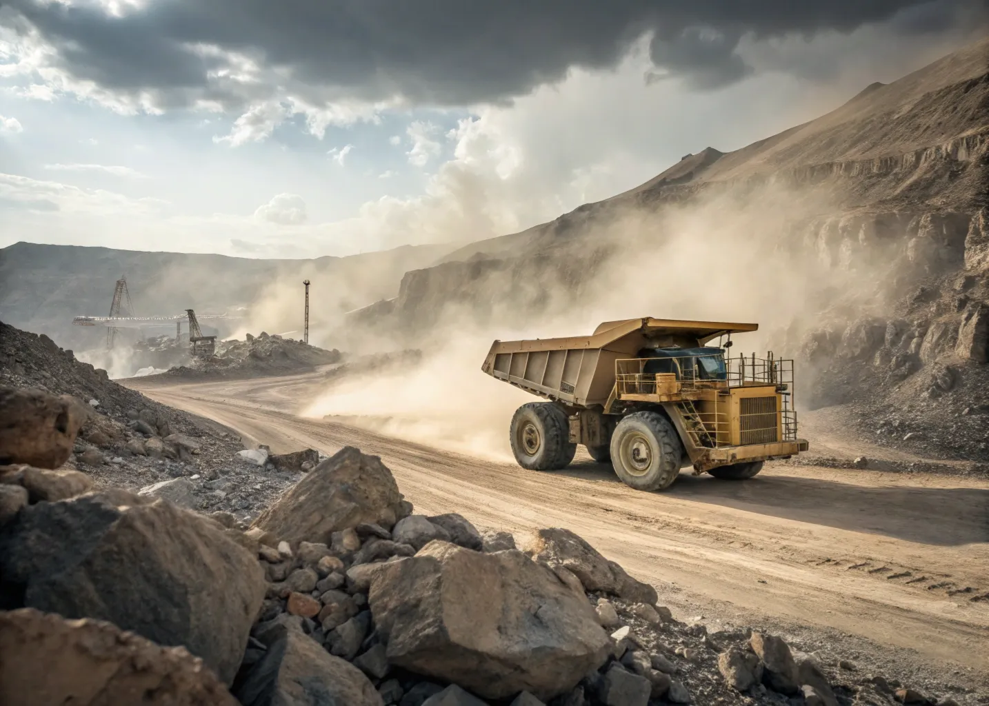 Mining Truck in Operation
