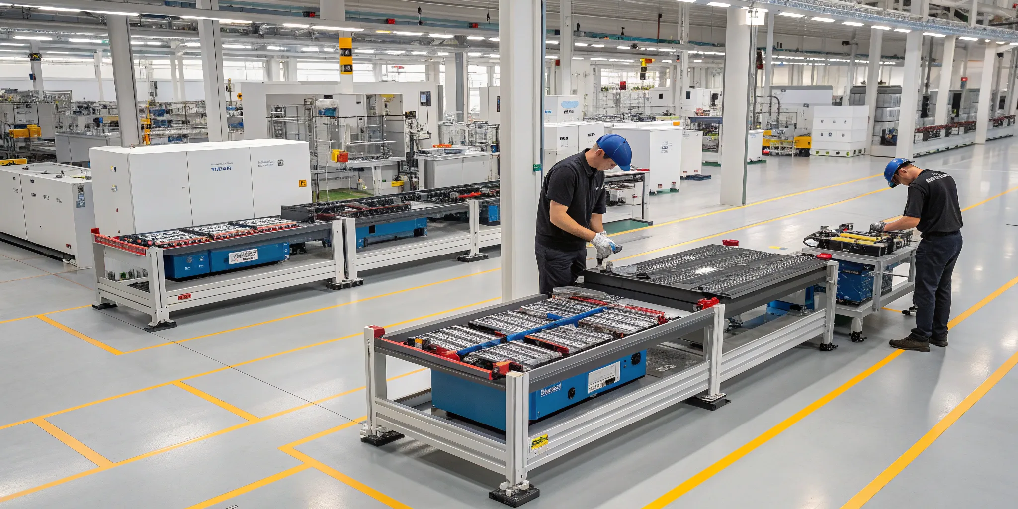 Battery module assembly process flow