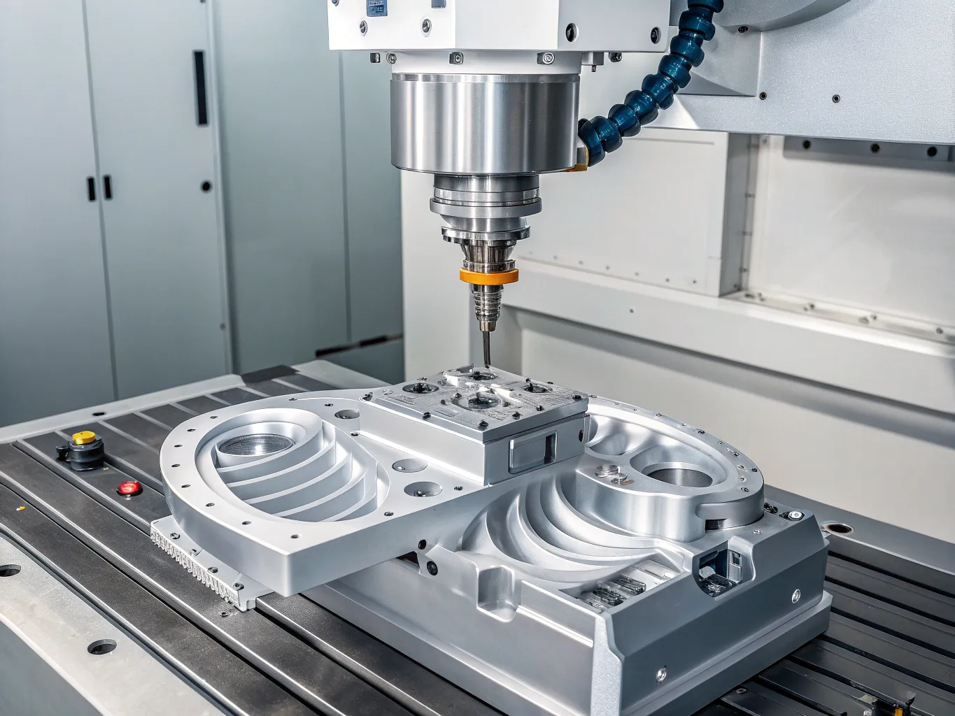 Robot joint housing close-up