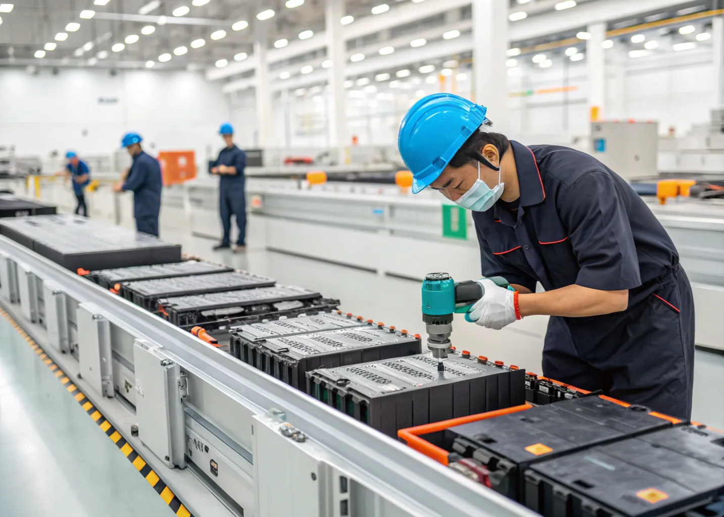 Assembly line and torque tools