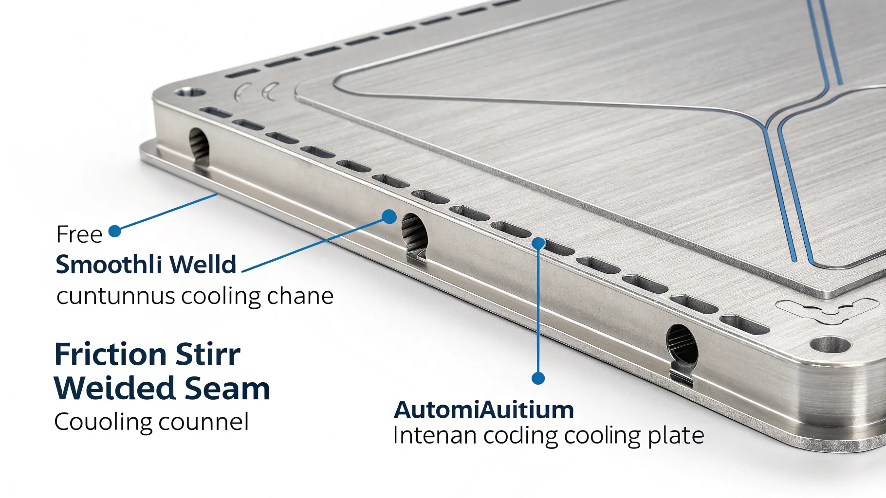 Cooling channel seam placeholder