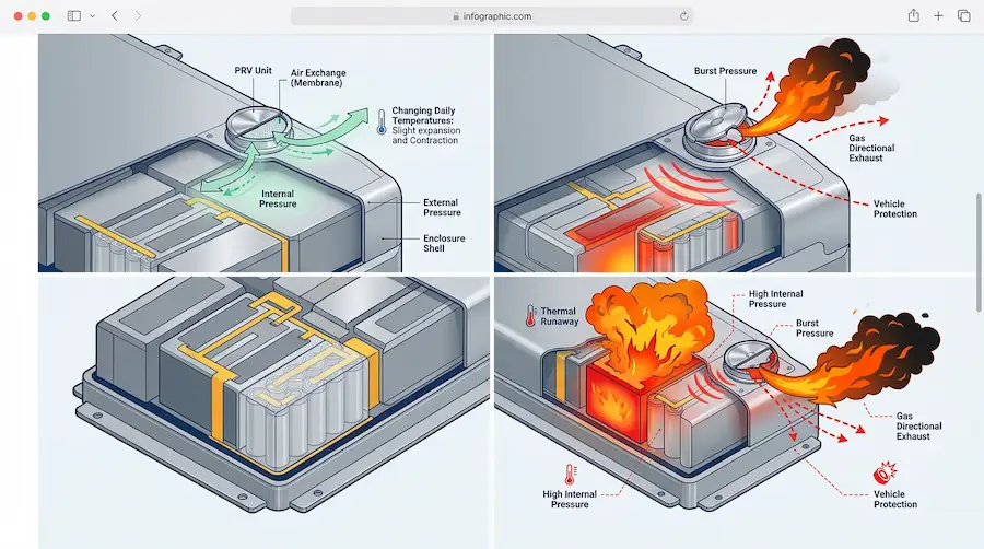 What Is A PRV In Battery Enclosures?