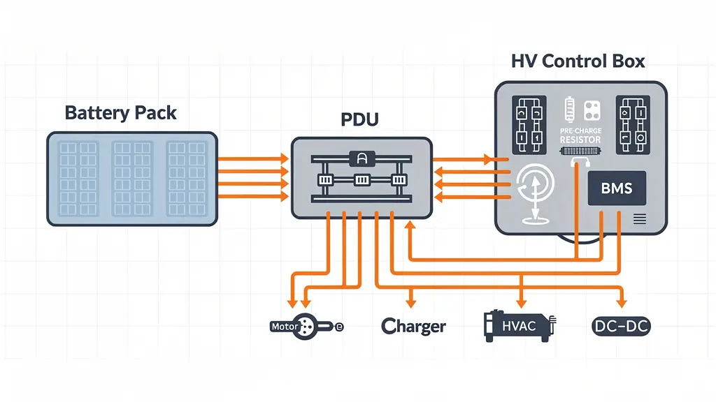 PDU vs HV Control Box: 7 Key Differences for Heavy-Duty EVs