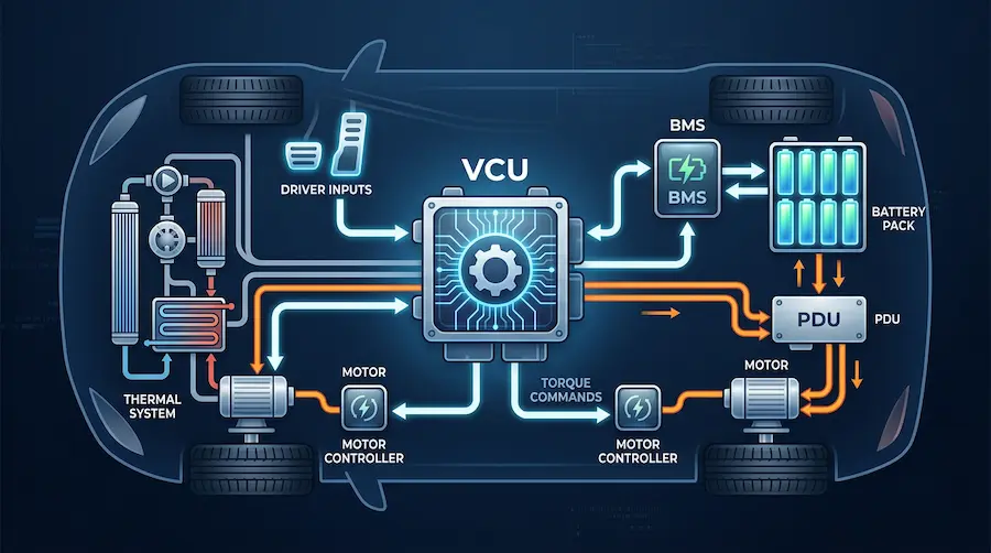 What Is a Vehicle Control Unit (VCU) for EVs?