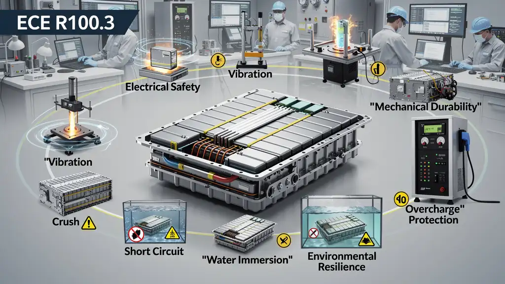 15 ECE R100.3 Certification Test Items: Complete Guide